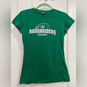 Women's Green Saskatchewan Roughriders Football Tee